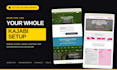 create kajabi websites, landing pages, and email sequences