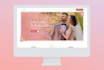 do eye catching web wedding template design