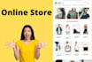 make ecommerce online product selling website for shop