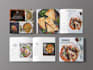 create coffee table book, recipes book, and wedding album