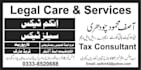be your lawyer and offer best tax, and corporate services
