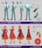 make a character turnaround for your anime, cartoon, comic, manga project