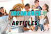 write SEO optimized life, accidental or auto insurance articles