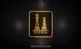 animate 3d black and gold luxury intro video