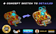 create high quality game assets, objects, icons, props