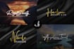 do script handwritten signature luxury text logo design