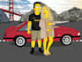 draw simpson cartoon, yellow cartoon and cartoon portrait