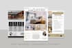 design modern real estate flyer, property brochure, company profile, or postcard