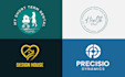 design a modern, clean, flat and minimalistic logo