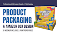 do product packaging box design and amazon packaging design