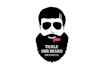 create unique modern minimalist beard logo