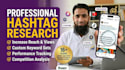 do professional instagram hashtag research to grow organic