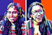 draw amazing creative digital wpap pop art portrait style