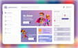 design a modern web app, dashboard UI