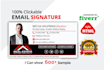 create clickable HTML email signature