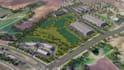 do architectural 3d rendering master plan, site plan or aerial view