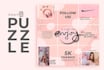 design attractive and stylish instagram puzzle feed post