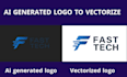 vectorize your ai generated logo or graphics