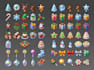create cute stylized game assets for mobile games
