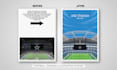 create a stadium illustration poster for your favorite team