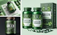 packaging label with diecut product brand design source file mockup