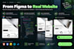 design a modern business website with custom development