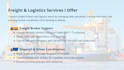 be your dedicated logistics specialist for end to end freight coordination