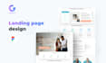 design a visually appealing landing page to attract visitors