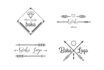 design boho, feminine, hand drawn logo