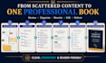 compile, rewrite and organize your content into a professional book
