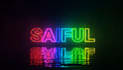 make neon sign light logo animation intro
