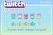 chibi anime sub badges and emotes for twitch and discord