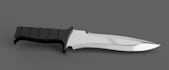 create a printable 3d knife model for cosplay or training