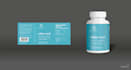 design modern shopify supplement bottle label and 3d mockup