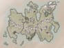 create a illustrated, fantastical map