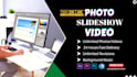 create photo slideshow video with text overlay