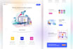 create creative landing page ui ux design