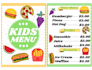 design cute kids menu