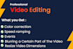 do professional video editing for your social media, youtube in just 24 hours