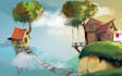 draw background illustration,2d layout colouring