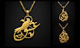 design luxury arabic calligraphy pendant