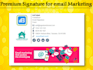 design an animated HTML email signature for you