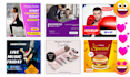 design 10 attractive animated social media posts