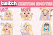 create cute custom emotes designs