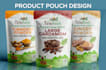 do professional pouch label design or stand up pouch bag