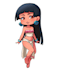 draw anime style chibi version of a character