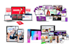 design 3d digital product mockup and ecover bundle