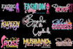 design feminine glitter diamond luxury logo