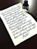 write medieval blackletter, gothic calligraphy
