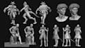 create realistic high quality 3d character model